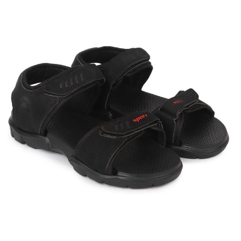 Buy Campus GC-6001 Black Men Sandals Online