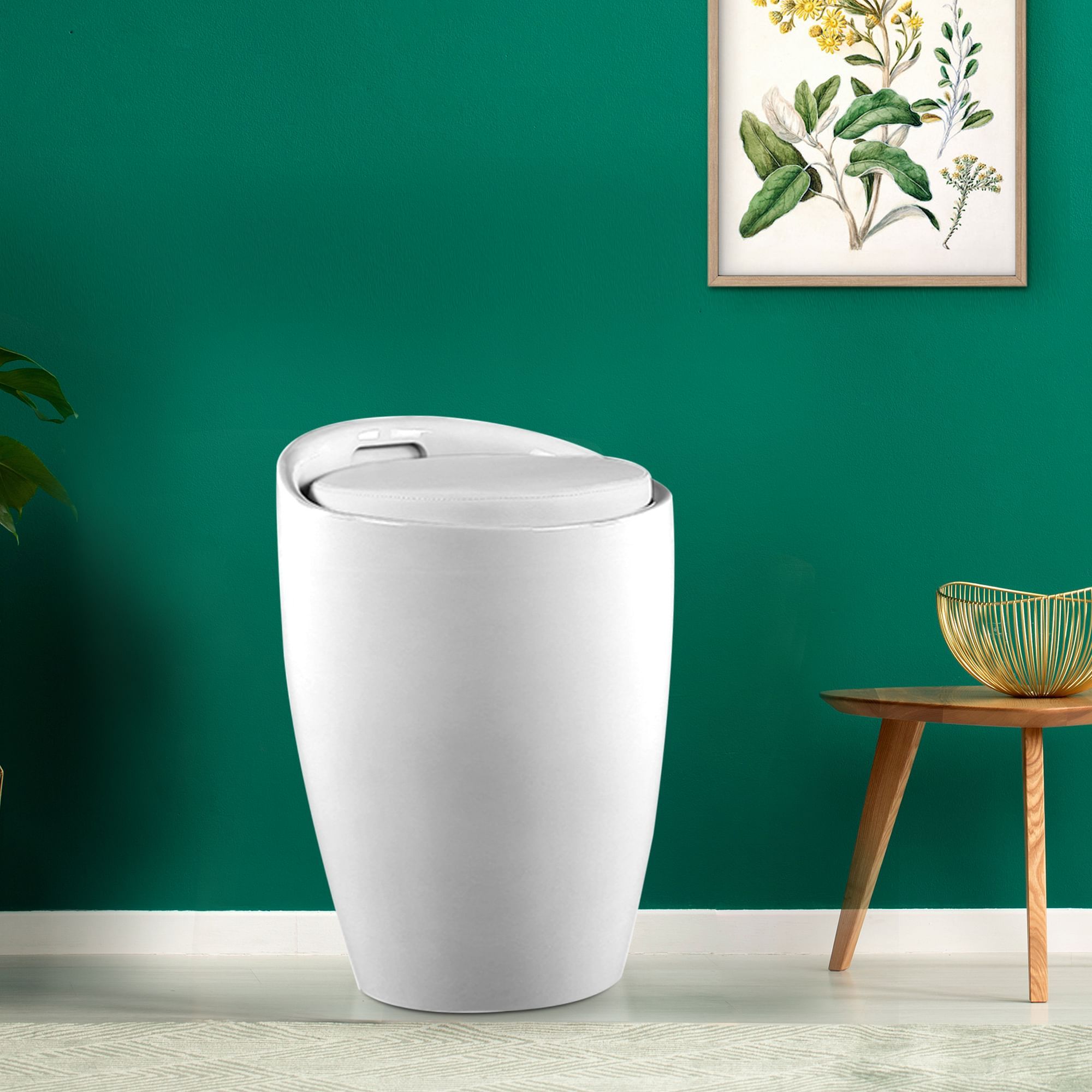 Luna ABS Stool in White Colour